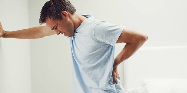 Lowe pain in prostatitis